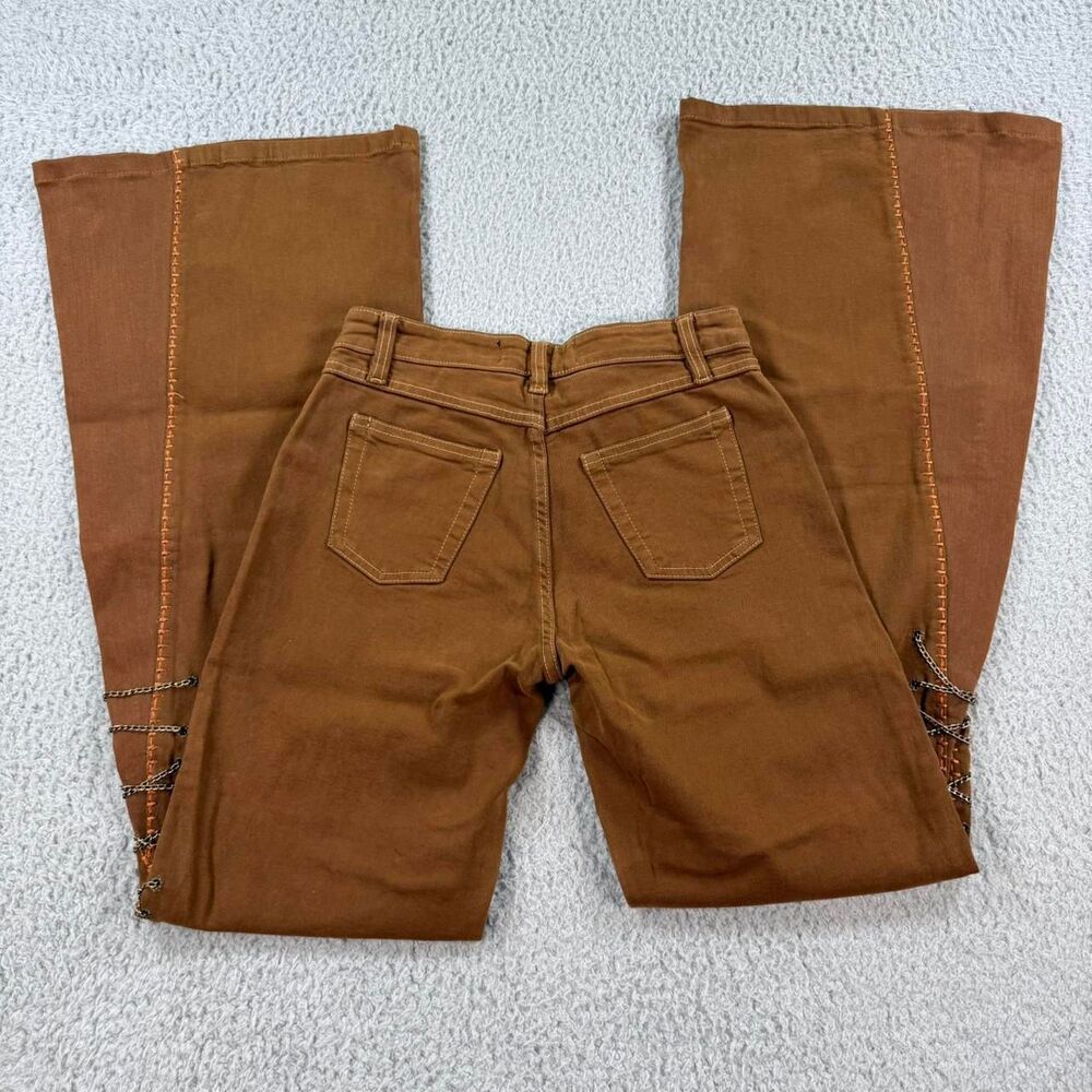 American-vintage Women's Brown and Tan Jeans